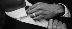 Wedding Day with a Diamond Wedding Band
